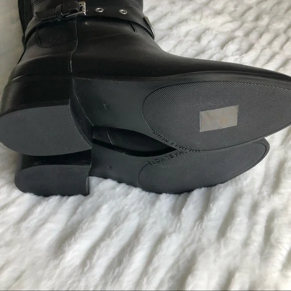 MICHAEL Michael Kors Heather Boot Wide Calf Black Boots - Size 8 - Picture 12 of 14